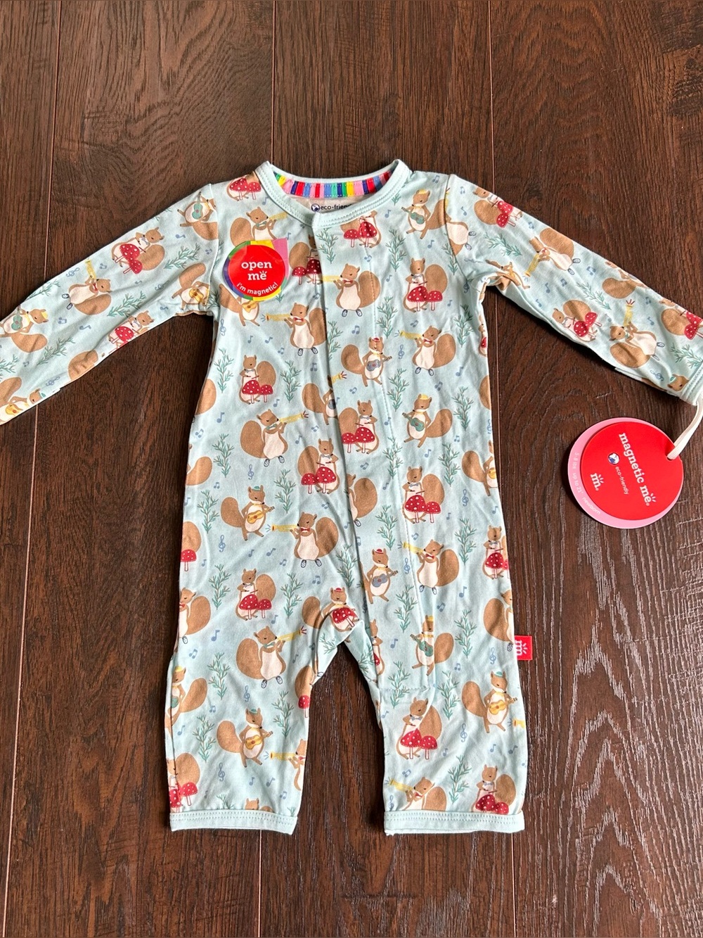 Magnetic Me Band Together Modal Magnetic Coverall Newborn Squirrel